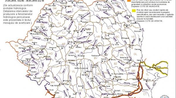 autoritatile in alerta in asteptarea viiturii pe dunare din serbia zece judete sub cod portocaliu pana in 30 mai