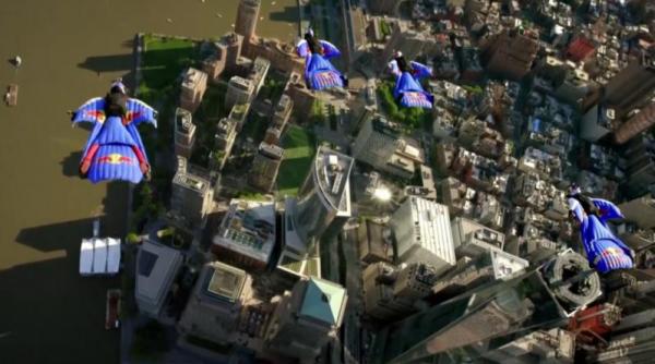 video uluitor oamenii pasare exista skydiveri plutind pe cerul ora ului new york