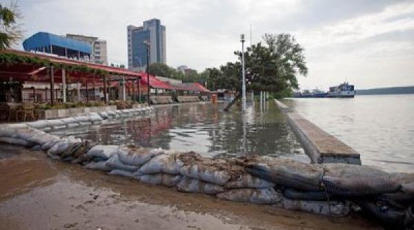 viitura pe dunare autoritatile intervin pe raza judetului tulcea