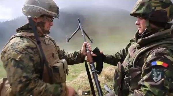 video operatiune militara romano americana in muntii carpati cu munitie de razboi