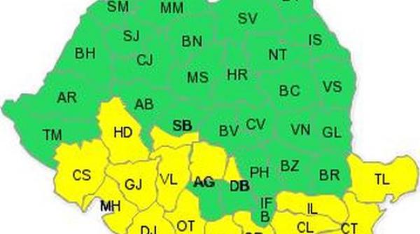 cod galben de ploi torentiale in sudul tarii atentionarea este valabila pana vineri la ora 15 00