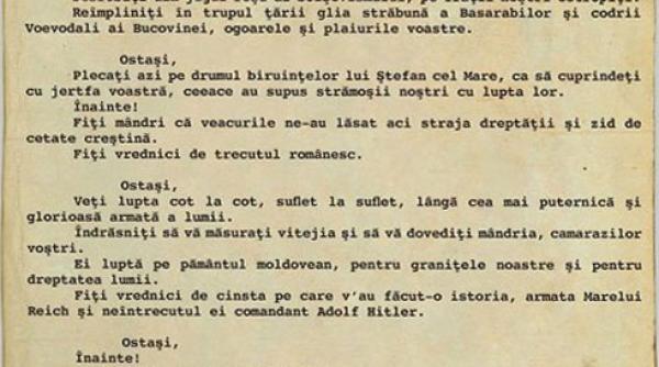 73 de ani de la intrarea in razboi cu rusia antonescu ostasi va ordon treceti prutul