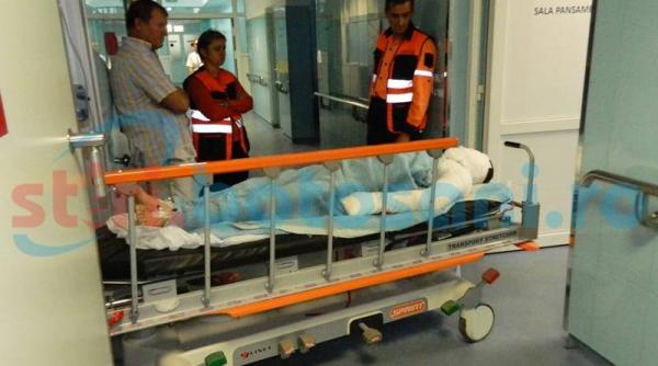 un jandarm din boto ani a ars ca o tor a dupa ce a turnat pe el benzina incerca sa arda gunoaiele din curte