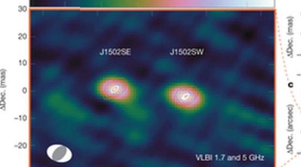 misterul undelor prezise de einstein pe cale sa fie descifrat astronomii au descoperit o galaxie cu trei gauri negre uriase