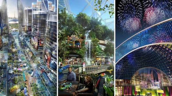 proiect pentru constructia celui mai mare mall din lume in dubai