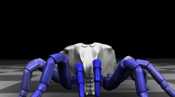 pradator uscat trigonotarbid miscare