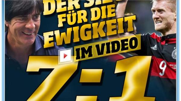 presa germana saluta victoria istorica in fata braziliei bild a consacrat cate o pagina pentru fiecare dintre cele 7 goluri