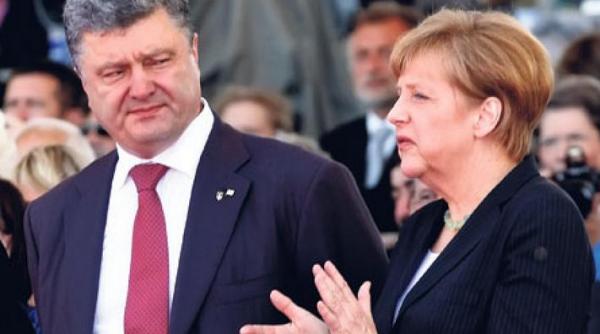 angela merkel convorbire telefonica cu petro porosenko presedintele ucrainean pregatit de un armistitiu bilateral