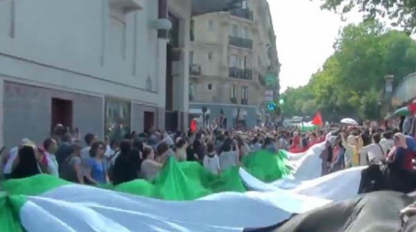 manifestatii pro palestiniene in europa la paris protestele au devenit violente