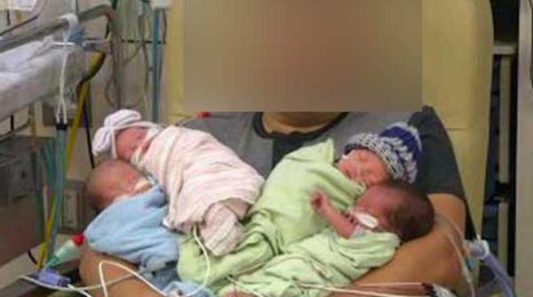 ce fata are un proaspat tatic de cvadrupleti