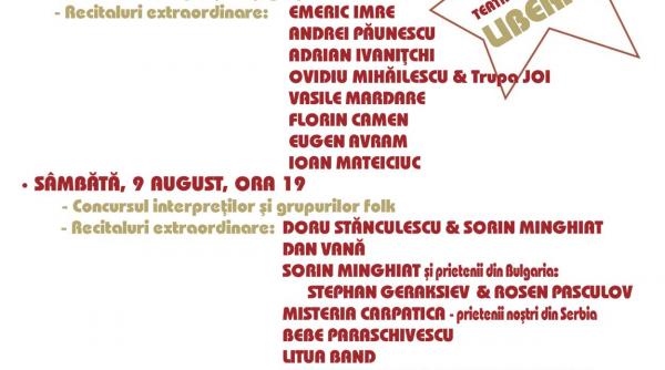 festivalul national de folk si balada poarta sarutului incepe pe 8 august la targu jiu