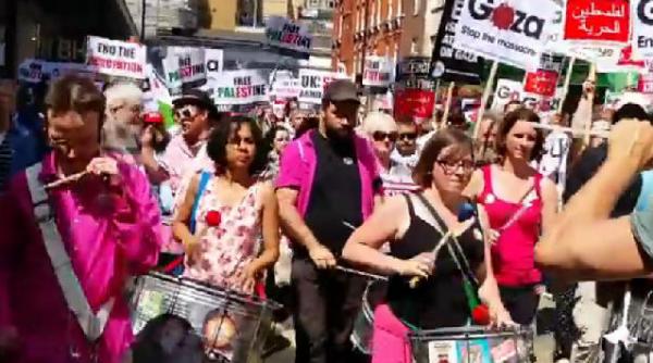 o noua manifestatie de amploare propalestiniana la londra
