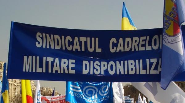 sindicatul cadrelor militare disponibilizate participa la plimbarea din jurul palatului cotroceni