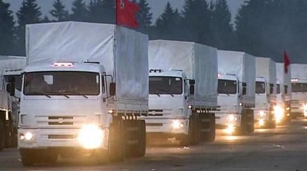 convoiul umanitar rus a ajuns la granita cu ucraina cele 300 de camioane se afla in regiunea rostov
