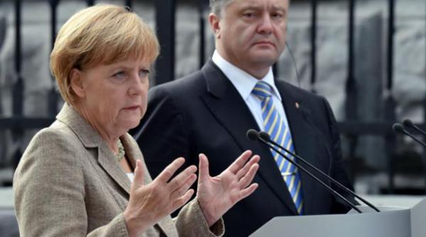 ce a discutat la telefon porosenko cu angela merkel