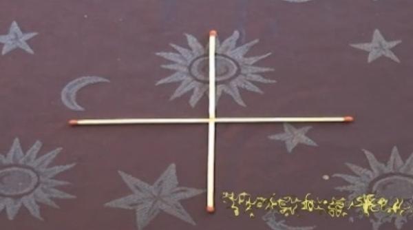 cum sa faci un patrat prin mutarea unui singur chibrit raspunsul in video