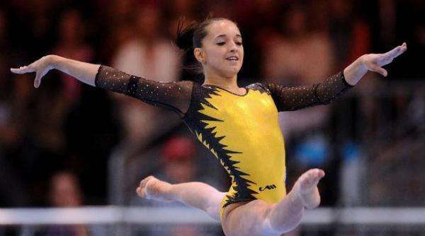 gimnastica larisa iordache prima la individualul compus in triunghiularul elvetia germania romania