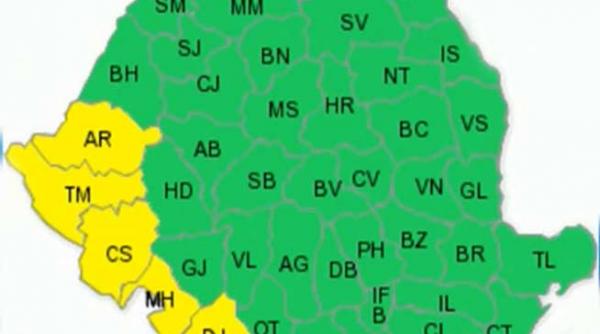 cod galben de ploi valabil pana luni vezi zonele vizate