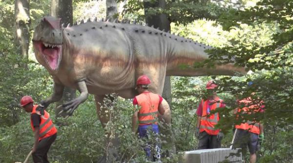 alti 14 dinozauri fabricati in germania au ajuns la dino park rasnov