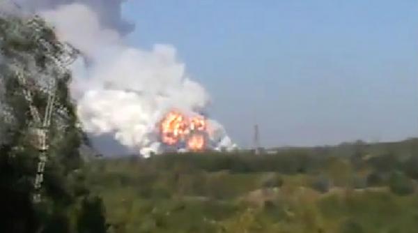 explozii intr o uzina de armament din apropiere de donetk