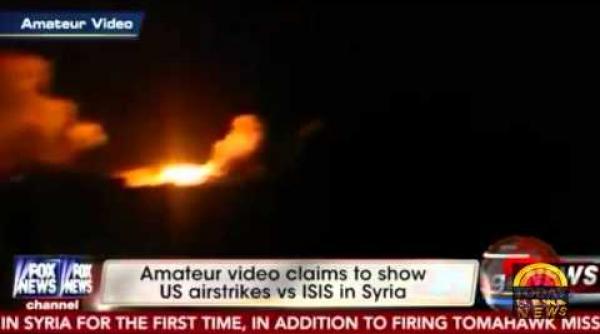 jihadistii isis din siria atacati de sua cu avioane de vanatoare bombardiere si rachete tomahawk video