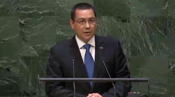 live video prim ministrul victor ponta tine un discurs in cadrul adunarii generale a onu