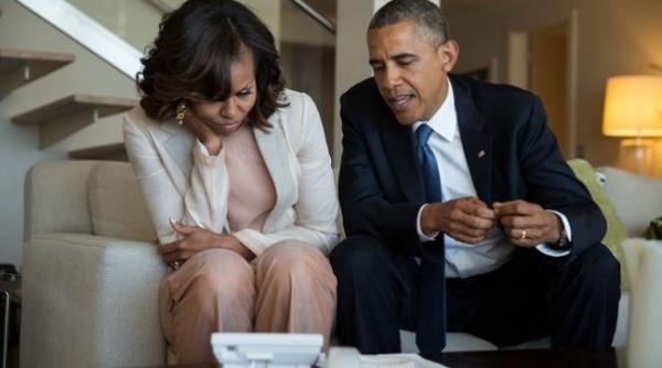 momentul penibil prin care a trecut obama dupa o cina la restaurant cu prima doamna