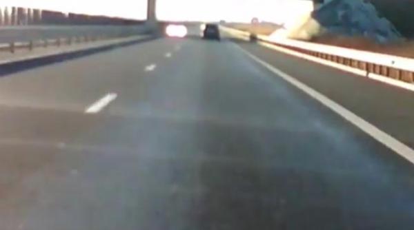 ba esti prost sa mor daca nu reac ia unui ofer ce conducea pe autostrada a1 video