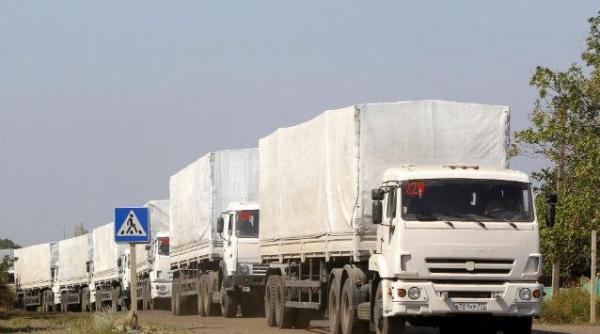 rusia a trimis un al patrulea convoi umanitar in estul ucrainei