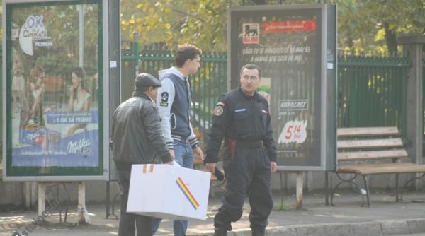 foto cu urna mobila la preumblare prin bucure ti