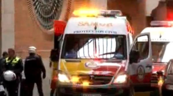 explozie la banca nationala a spaniei din madrid doua persoane au fost grav ranite