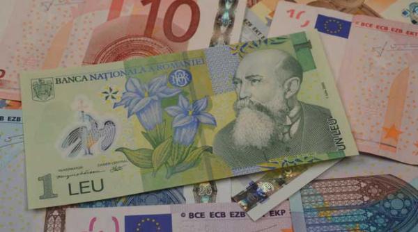 leul sta tolanit in intervalul 4 40 4 44 lei euro