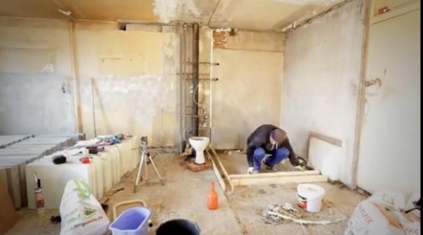 cum a reusit un barbat sa isi renoveze singur apartamentul in 120 de zile am facut totul cu mana mea video