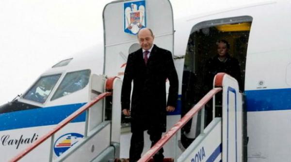 basescu aterizare de urgenta la sibiu presedintele se intorcea de la bruxelles