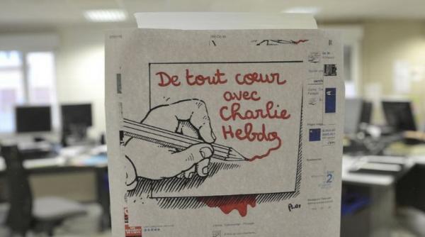 imagini dramatice din redactia charlie hebdo dupa atacul teroristilor