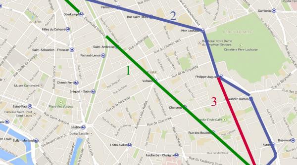 traseul marsului la care sunt asteptati un milion de oameni