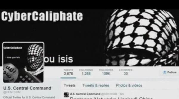 cybervandalism conturile social media ale comandamentului armatei americane sparte de isis video
