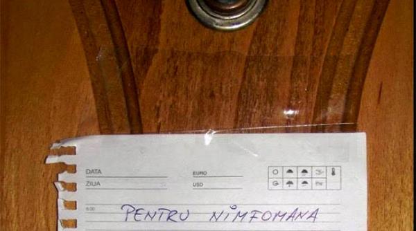 nimfomana si blestemul unui vecin anonim dar vigilent foto