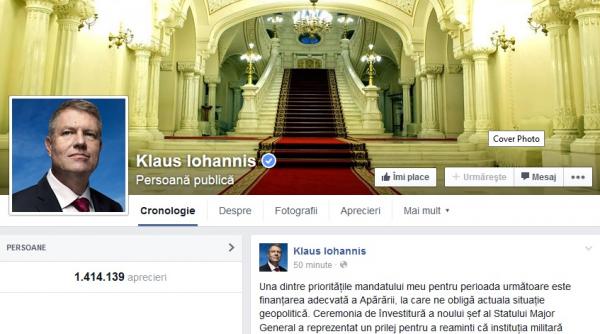 klaus iohannis bilant pe facebook dupa 30 de zile de mandat