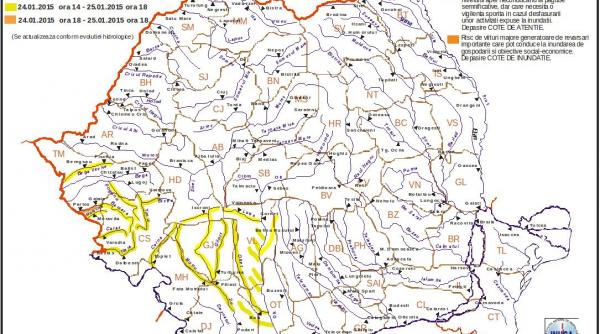 cod portocaliu de inundatii pana duminica la ora 18 00 harta zonelor afectate