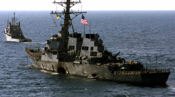 distrugatorul american uss cole escala in portul constanta