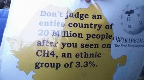 silent protest channel4 romanii protesteaza in strada la londra