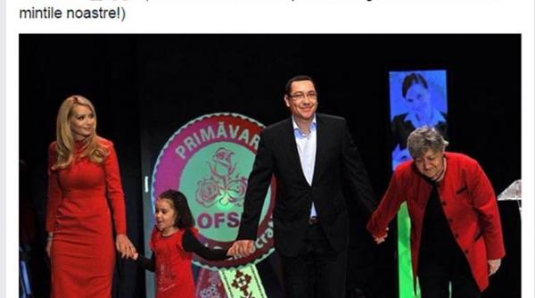 victor ponta mesaj pe facebook de martisor pentru doamne domnisoare si nu numai