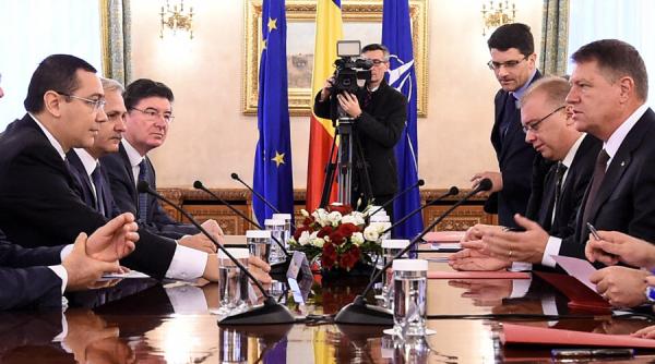 discutia dintre ponta si iohannis la terminarea receptiei de ziua europei