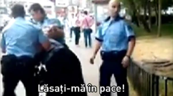 politisti din capitala brutalizeaza o femeie pe strada scene socante