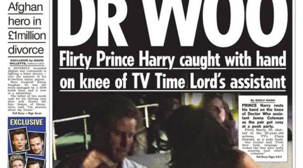 printul harry surprins in timp ce o curta pe actrita jenna coleman