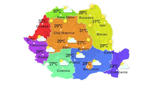 prognoza meteo 8 iunie cer senin si vreme frumoasa