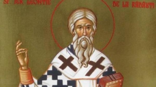 sinaxar sfantul ierarh leontie de la radauti duhovnicul lui daniil sihastrul cum au scapat moastele lui din mana talharilor