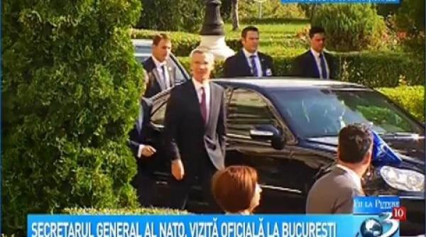 secretarul general al nato jens stoltenberg in vizita oficiala in romania