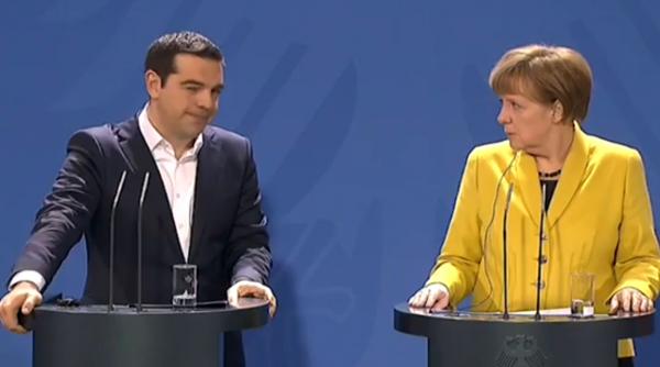 parodierea unui discurs comun tsipras merkel
